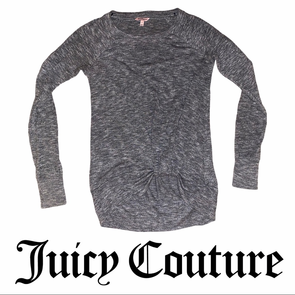 Juicy Couture | Side Knot Hem Long Sleeve Gray